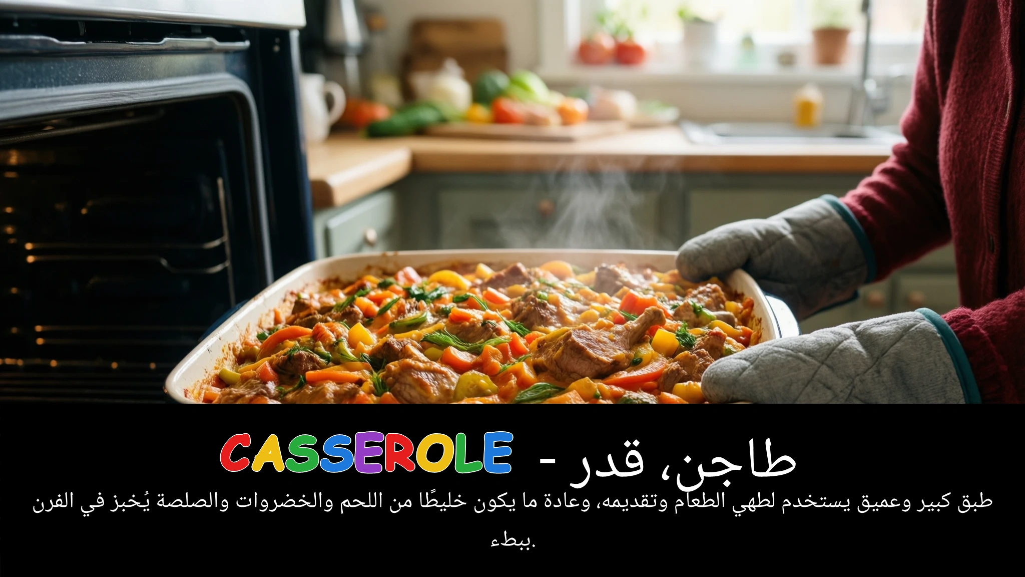Arabic Illustration for casserole